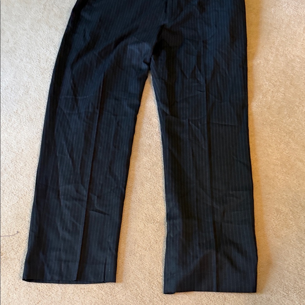 Perry Ellis Black Pinstripe Dress Pants